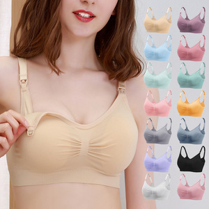 Reggiseno da allattamento senza cuciture da donna per l'allattamento al seno Push-up biancheria intima di maternità con stile di allattamento per la <span class=keywords><strong>gravidanza</strong></span> - Product Image 1