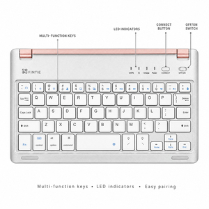 Set tastiera e mouse wireless, tasti multifunzione con sensazione di tastatura confortevole, adatto per <span class=keywords><strong>Apple</strong></span> <span class=keywords><strong>iPad</strong></span> <span class=keywords><strong>Mini</strong></span> da 7 pollici - Product Image 5
