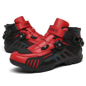 Botas de Motocicleta Unisex, Estilo Caballero, para las Cuatro Estaciones, Impermeables, Botas Cortas de Carreras, Equipo de Viaje, Zapatos de Motocicleta Personalizados - Product Image 4