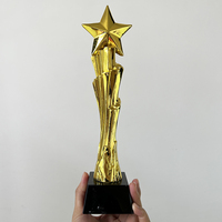 Trophées Étoiles Personnalisés en Or, Argent, Cuivre – Plaque Étoile en Cristal Vierge Personnalisable – MH-NJ00843