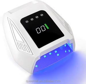 Lampe à ongles UV LED professionnelle 96W <span class=keywords><strong>Pro</strong></span> Cure, 15600mAh sans fil rechargeable avec base métallique, séchage rapide - Product Image 3