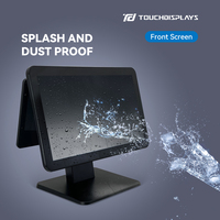 TouchDisplays 15.6 pouces android pos système écran tactile pos machine tout en un pos caisse enregistreuse