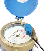 Compteur d'eau mécanique à corps en fonte avec tête en laiton, connexion filetée DN15-DN50