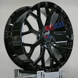 Rines Forjados de 24 Pulgadas Pintados en Negro, Rines Forjados Personalizados de Una Pieza - Product Image 4