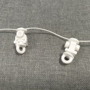 Corredores de cortina S Wave con ruedas, ganchos planeadores, rodillos de rueda silenciosos, polea portadora, onda ondulada, cortina plegable S, corredores de riel de pista - Product Image 1