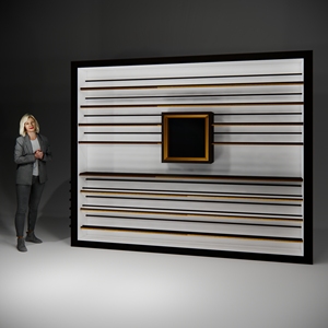 Factory Price Cigar Showroom Cellar Design Modern Cigar Humidor Cabinet Wooden <b>Wine</b> Rack Display Shelves Glass Wall Showcase - Product Image 6