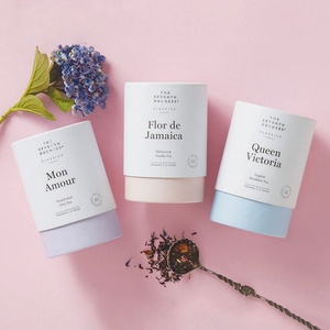 Biodegradable ODM/OEM Customized Round Cylinder Loose Tea Box Waterproof Food Grade Paper Tube Packaging for Butterfly Pea Tea - Product Image 4