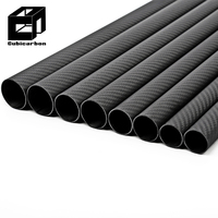 Tubes en fibre de carbone personnalisables 30mm 40mm 60mm 100mm – Fournisseur professionnel de tubes en carbone 000mm 2000mm pour avions RC et drones en CFRP