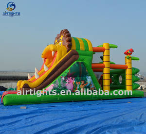 Parque de Atracciones inflable de alta calidad, tobogán de <span class=keywords><strong>León</strong></span> personalizado, aprobado por la CE - Product Image 3