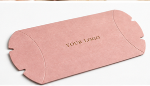 Pink Pillow <b>Box</b> Packaging High Quality Paperboard Smooth Folding Custom Logo Printing <b>for</b> Jewelry Small <b>Presents</b> Pillow <b>Box</b> - Product Image 2