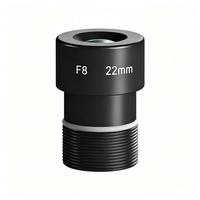 Lensa Visi Mesin 22mm M12 S Mount 6MP F5.6 F7 F8 F11 Distorsi Rendah untuk Kamera Industri Sensor 2/3''.