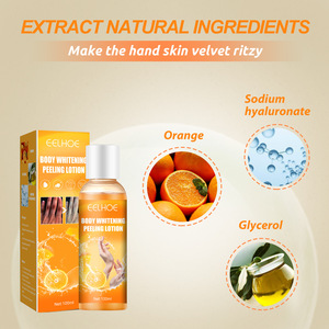 Lotion exfoliante pour le corps à l'orange EELHOE, soin de la peau organique, lotion exfoliante blanchissante pour la peau noire - Product Image 3