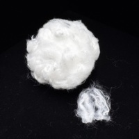 Fibre de polyester vierge blanche de qualité supérieure 3D 51MM pour non-tissé thermocollé