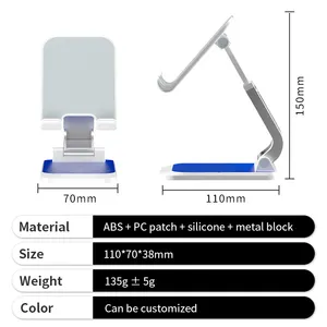 2024 โลโก้ที่กําหนดเองขาตั้งโทรศัพท์มือถือโลหะพับโต๊ะที่วางโทรศัพท์มือถือสําหรับโปรโมชั่น