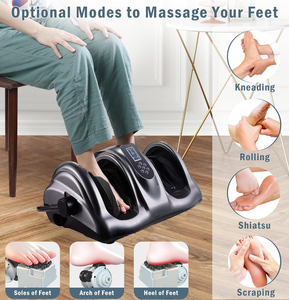 Massaggiatore per la compressione delle gambe con aria a infrarossi a piede Shiatsu massaggiatore elettrico di nuovo Design - Product Image 4