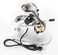 DY-8 pemanas jenis Manual pita Printer cap mesin Coding dengan karakter