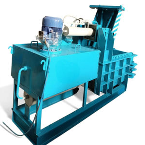 Presse à balles hydraulique pour ferraille de 80 tonnes, machine de compression horizontale jaune pour déchets, haute productivité - Product Image 1