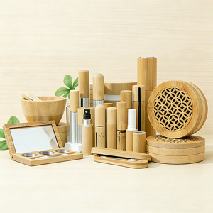Direct Sourcing Bamboo Cosmetic Kit Lip Balm Tube Mask Bowl Mascara Pressed Powder Pan Wholesale Direct Manufacturer