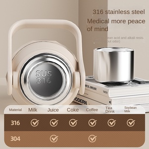 Vaso <span class=keywords><strong>de</strong></span> acero inoxidable 316 con aislamiento térmico inteligente personalizado, copa para el pelo <span class=keywords><strong>de</strong></span> gran capacidad para hombres y mujeres, regalos <span class=keywords><strong>de</strong></span> empresa - Product Image 4