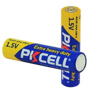 بطارية جافة من الزنك والكربون ماركة Pkcell طراز R03p Um-4 AAA بجهد 1.5 فولت صناعة صينية - Product Image 3