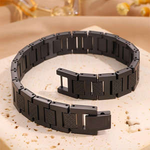 Хит продаж, высококачественный браслет из нержавеющей стали с узором из крокодила, Геометрическая титановая сталь, германий, уникальные и элегантные браслеты - Product Image 3