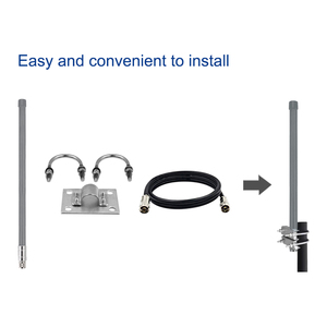 915MHz 고이득 전방향 안테나 4-12dBi 실외용 유리섬유 UHF <span class=keywords><strong>RFID</strong></span> 리더 무선 브리지 데이터 전송 SCADA 시스템 IP67 - Product Image 4