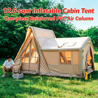 Grande tente familiale gonflable, installation rapide, plage, pique-nique, camping et rassemblements en plein air, imperméable, 16 m², 4 saisons, PU3000