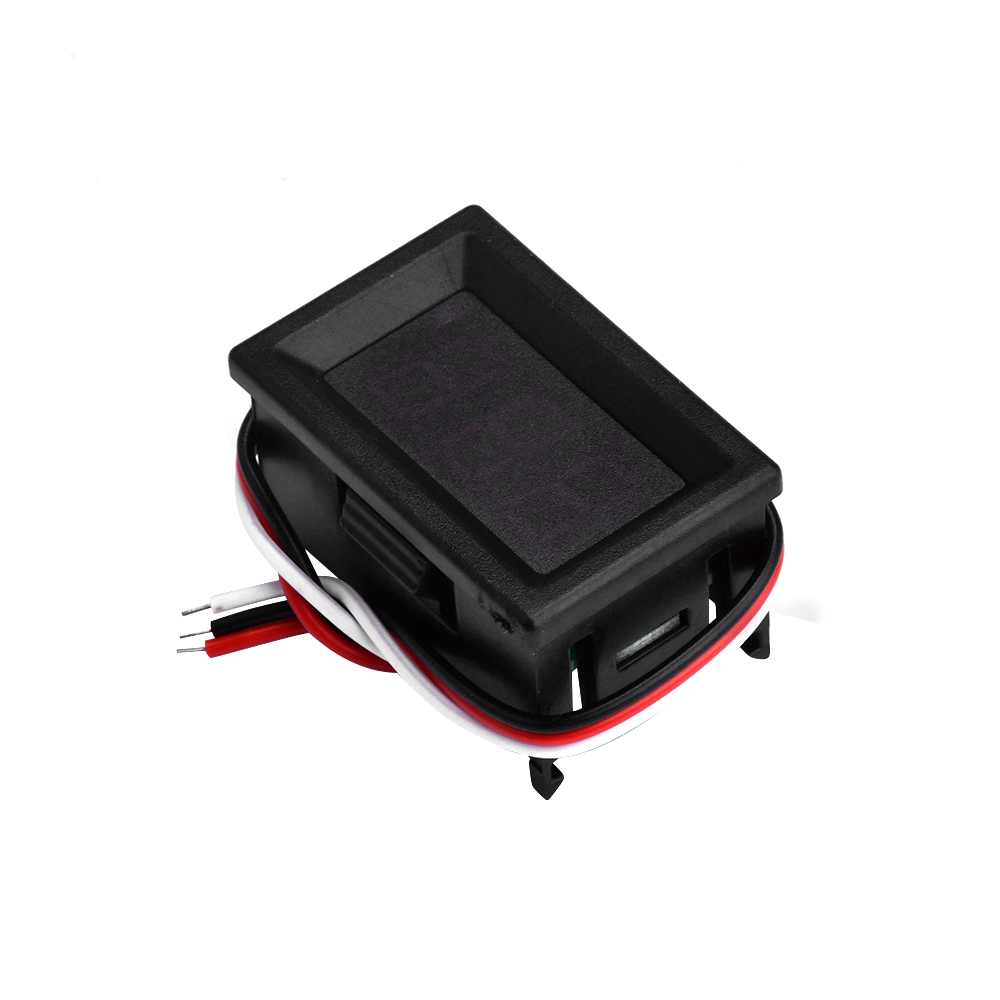 0,36 Zoll 3-Draht Voltmeter DC0-30V Digital LED Display Panel Voltmeter Voltmeter Tester Rot Grün Blau Gelb Grün Mit Shell
