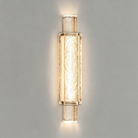Lampe murale LED en cristal postmoderne, design créatif de style chinois, avec structure en fer, pour salon, chambre à coucher, chevet