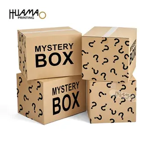 Huamao – boîte en papier personnalisée pour téléphone, emballage de détail, autocollants en vinyle, boîte mystère