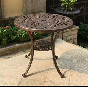 상업용 등급 캐스트 알루미늄 테이블 라운드 야외 식당 호텔 리조트 높은 편안함 및 공장 직접 도매 가격 - Product Image 3