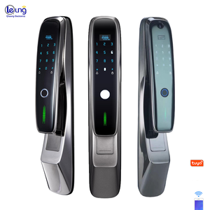 Serrure <span class=keywords><strong>de</strong></span> porte biométrique intelligente entièrement automatique S918 avec contrôle par application <span class=keywords><strong>WiFi</strong></span> et mot <span class=keywords><strong>de</strong></span> <span class=keywords><strong>passe</strong></span> pour portes en aluminium/bois - Product Image 2