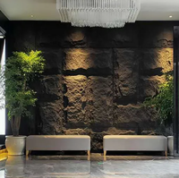 Panneau mural décoratif en pierre artificielle PU légère, imitation granit, épais, pour villa moderne, revêtement mural 3D