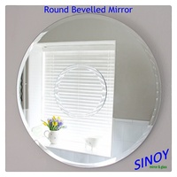 Tuiles décoratives de miroir biseautées argentées de mur de 3mm 4mm 5mm 6mm (carreaux de verre de miroir) pour la décoration