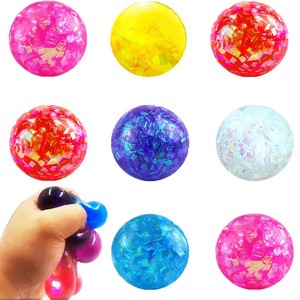 Pallina Antistress Colorata ad Alta Elasticità, Giocattolo Arcobaleno per Alleviare lo Stress, Giochi Antistress per Bambini e Adulti - Product Image 6