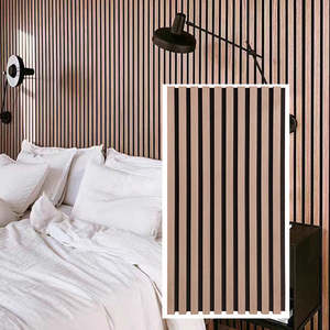 แผ่นอะคูสติกไม้แบบยุโรป กันเสียง สำหรับตกแต่งผนังภายในสำนักงาน - Product Image 4