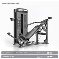 Presse pectorale inclinée commerciale avec fonction Reverse Fly, en tube épaissi, équipement de gym essentiel, ensemble complet