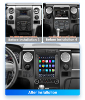 Autoradio Android CARUPEZ 9,7 pouces pour Ford F-150 Raptor 2009-2014, écran tactile manuel, GPS intégré, 8 cœurs, 7862S, vertical, style Tesla
