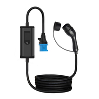 Station de charge rapide portable 7kw niveau 2 chargeur portable EV chargeur 32A EV