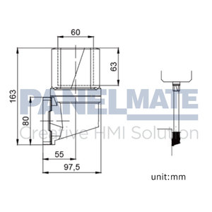 Nuevo Sistema de Soporte de Base Vertical Giratoria para Pared Serie <span class=keywords><strong>4460</strong></span>, Aleación de Aluminio RAL 9006 - Product Image 3