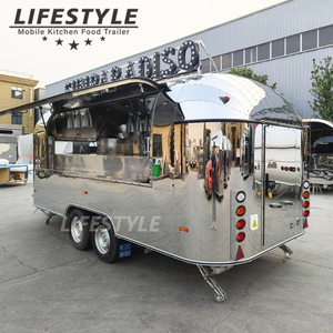 Carritos de Comida theo dõi thực phẩm chiên Kem Cà Phê Trailer thực phẩm Xe Tải Lò nướng pizza đầy đủ trang bị nhà hàng - Product Image 3