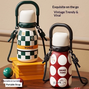 Bouteille isotherme en acier inoxydable, motif dessin animé mignon, grande capacité, écologique, isolation thermique 6-12 heures, pour étudiants - Product Image 2