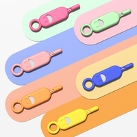 Soporte de bandeja de pasador superior portátil multiusos, cubierta de aguja de recuperación de tarjeta antipérdida, funda de almacenamiento de tarjeta SIM para teléfono antipérdida, abridor de agujas