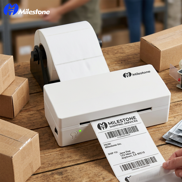 MHT-L1091 110mm Thermal Barcode Label Printer for Fabric Sticker Prescription Tags Small Bluetooth Code Printer Machine