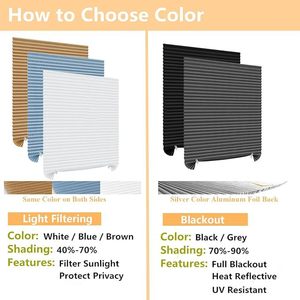 Cortina de Privacidad Plisada Autoadhesiva sin Perforaciones, con Revestimiento Plateado, Estilo Minimalista para Dormitorio - Product Image 3