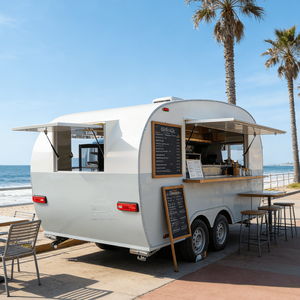 Camion de restauration mobile, remorque de restauration, camionnette de restauration, barbecue, remorque de restauration de rue, cuisine entièrement équipée, chariot de vente de hot-dogs - Product Image 4