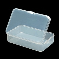 Boîte à outils multifonctionnelle en plastique rigide PP recyclable avec couvercle transparent pour l'emballage de produits cosmétiques, électroniques et d'artisanat