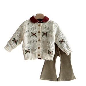 <span class=keywords><strong>Cardigan</strong></span> décontracté au <span class=keywords><strong>crochet</strong></span> pour bébé fait à la main 2025 pour petites filles hiver vêtements d'extérieur pour bébés printemps automne haut pour petites filles - Product Image 5