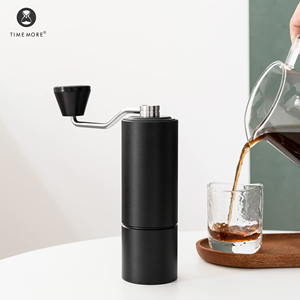 Moulin à café manuel portable en alliage d'aluminium CNC avec 60 niveaux de réglage externe, broyeur en acier inoxydable, idéal pour l'hôtel et la maison, pour expresso - Product Image 3