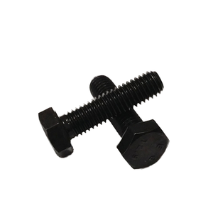 Tornillos de Cabeza Hexagonal Clase 4, Tornillos de Acero al Carbono de Alta Resistencia, Lisos/Plateados, M4 M5 M6 M12, Marca SHG - Product Image 1